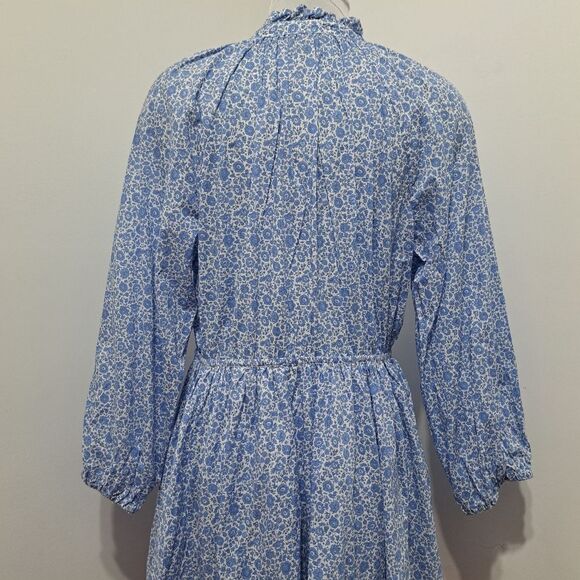 J. Crew Liberty London Blue Floral Dress - Picture 13 of 15